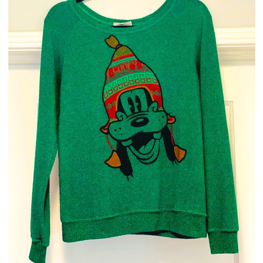 Disney Parks Goofy Holiday Winter Sweater size M